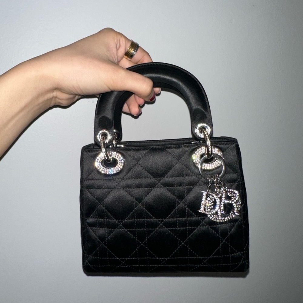 Mini Lady Dior Satin Bag
